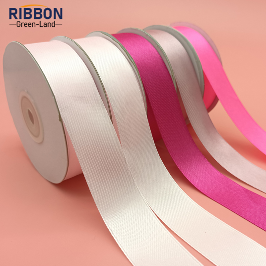 Polyester Single Face Satin Pink Matt Ribbon
