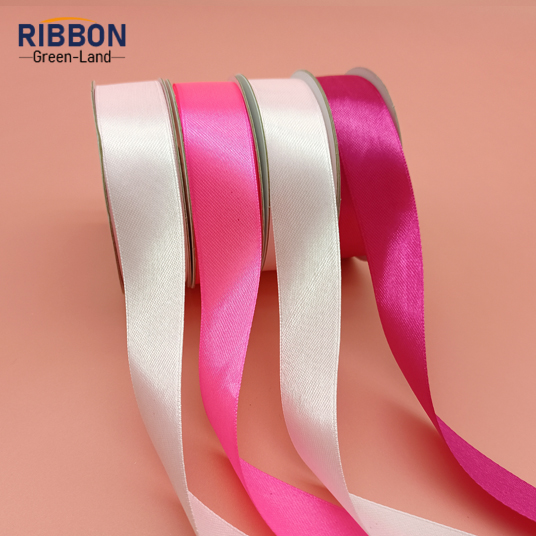 Polyester Single Face Satin Pink Matt Ribbon