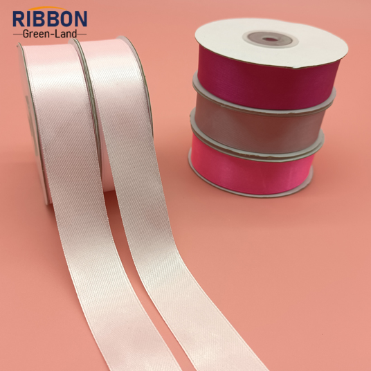 Polyester Single Face Satin Pink Matt Ribbon