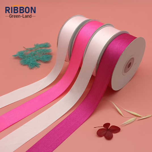 Polyester Single Face Satin Pink Matt Ribbon