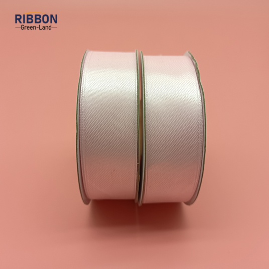 Polyester Double Face Satin Pink Matt Ribbon