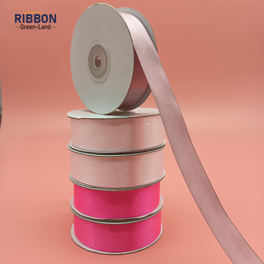 Polyester Double Face Satin Pink Matt Ribbon