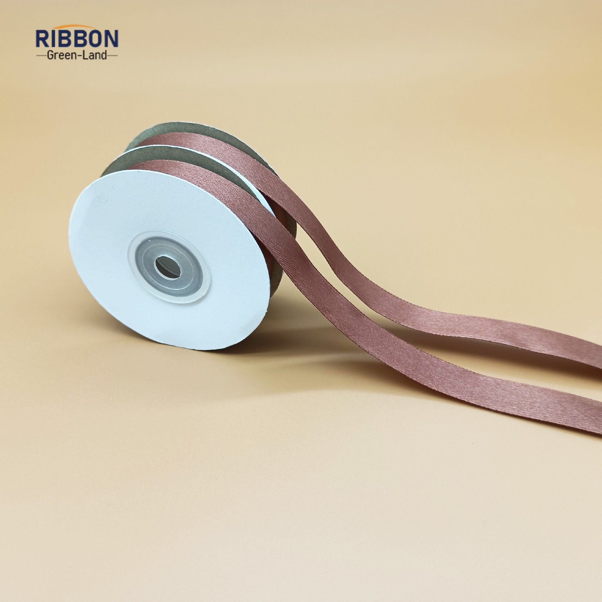 Polyester Single Face Satin Brown Matt Ribbon