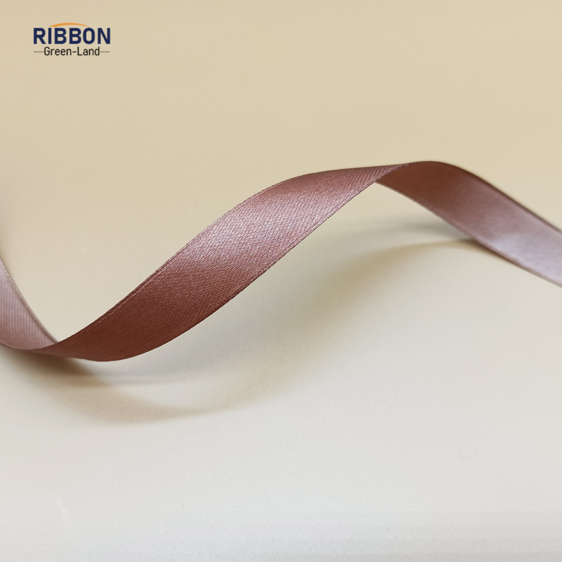 Polyester Single Face Satin Brown Matt Ribbon