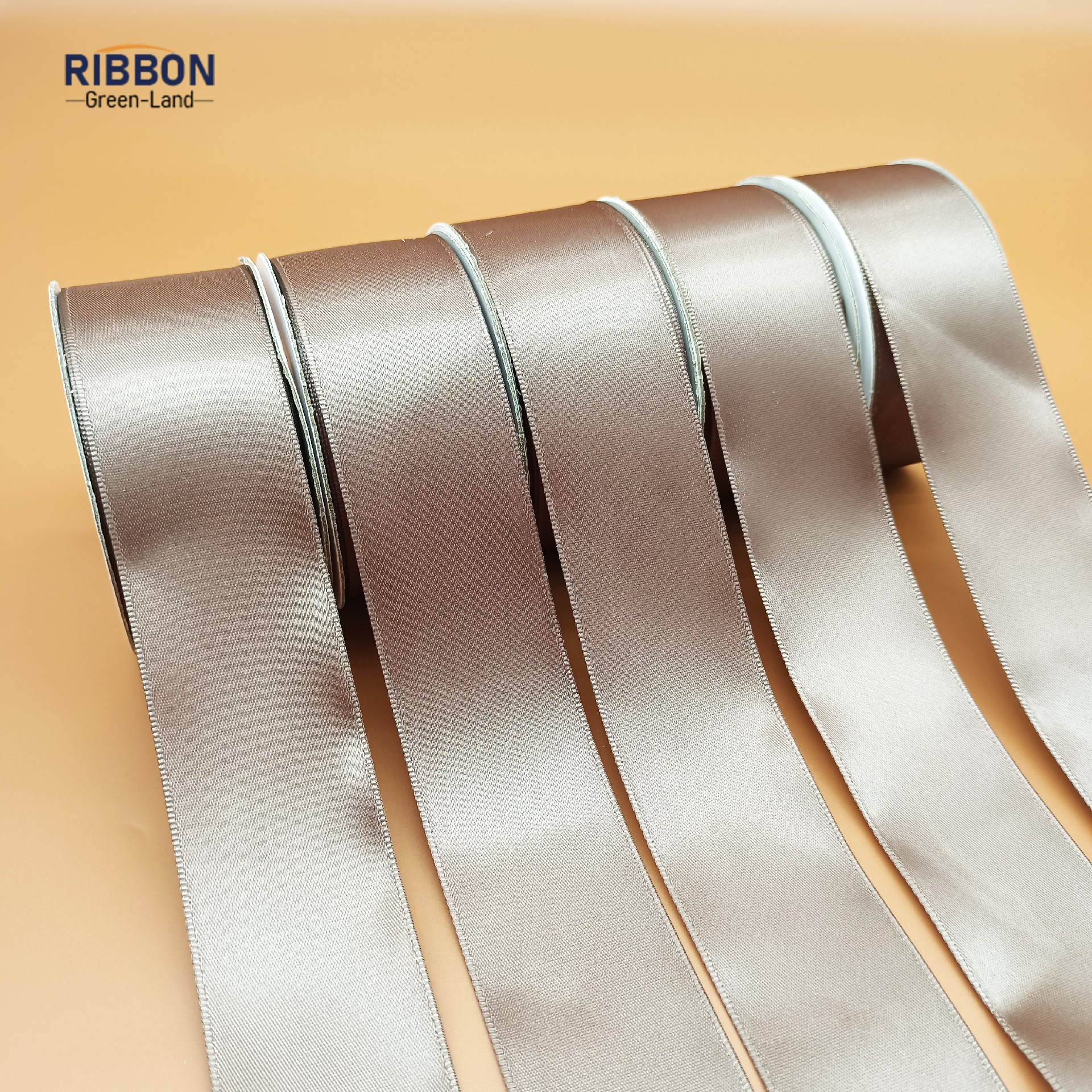 Polyester Double Face Satin Brown Matt Ribbon