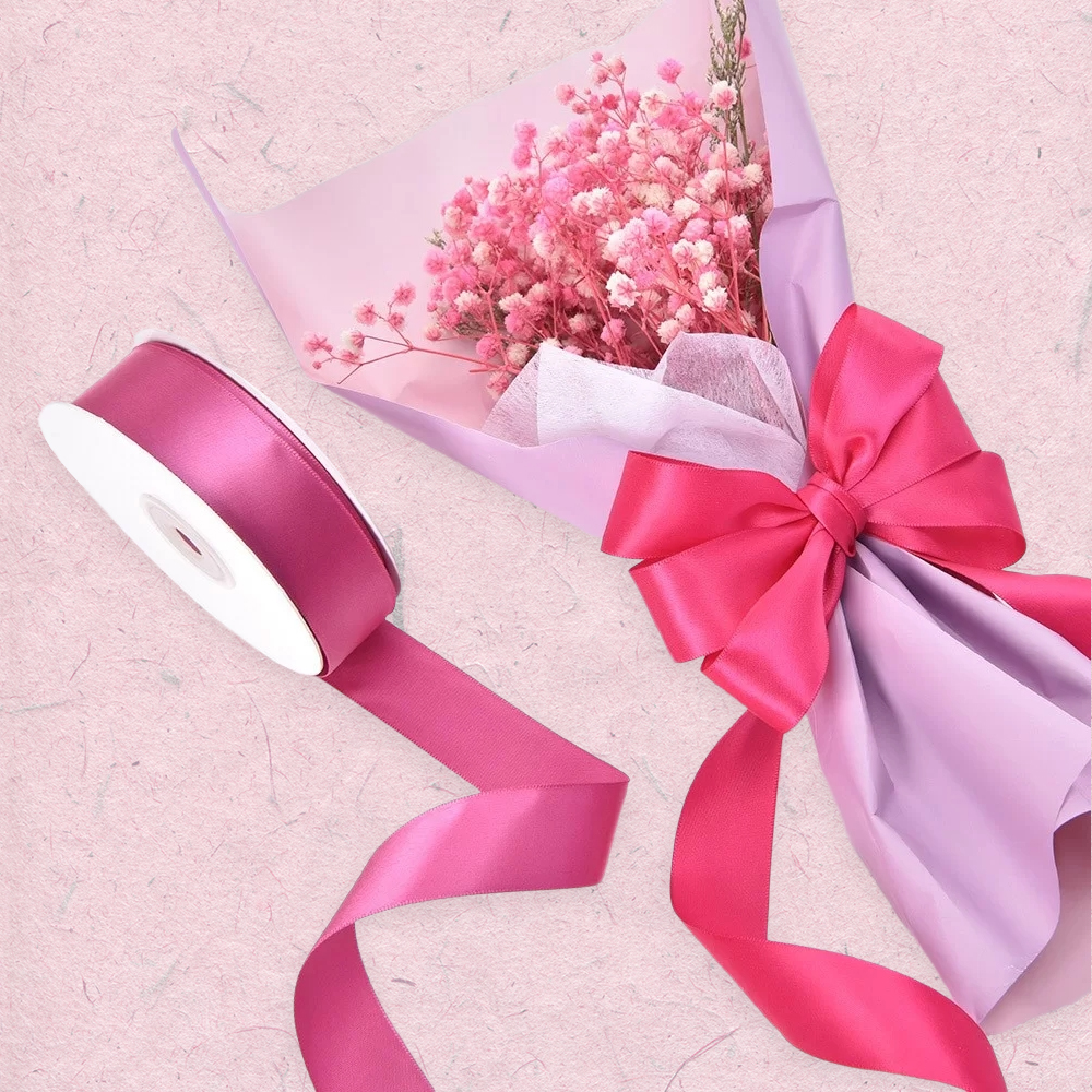 Polyester Single Face Satin Matt Shine Ribbon