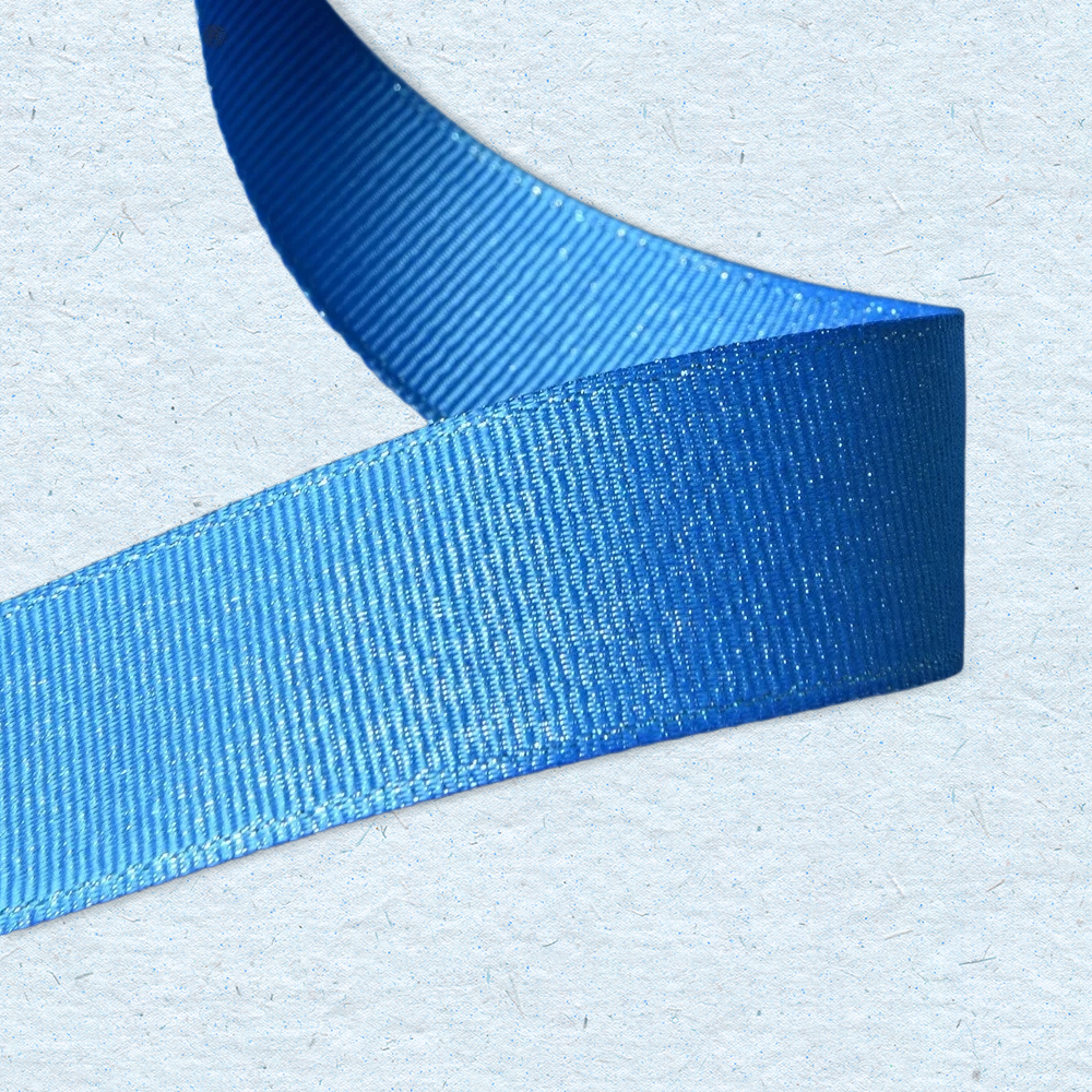 Silver Purl Grosgrain Ribbon