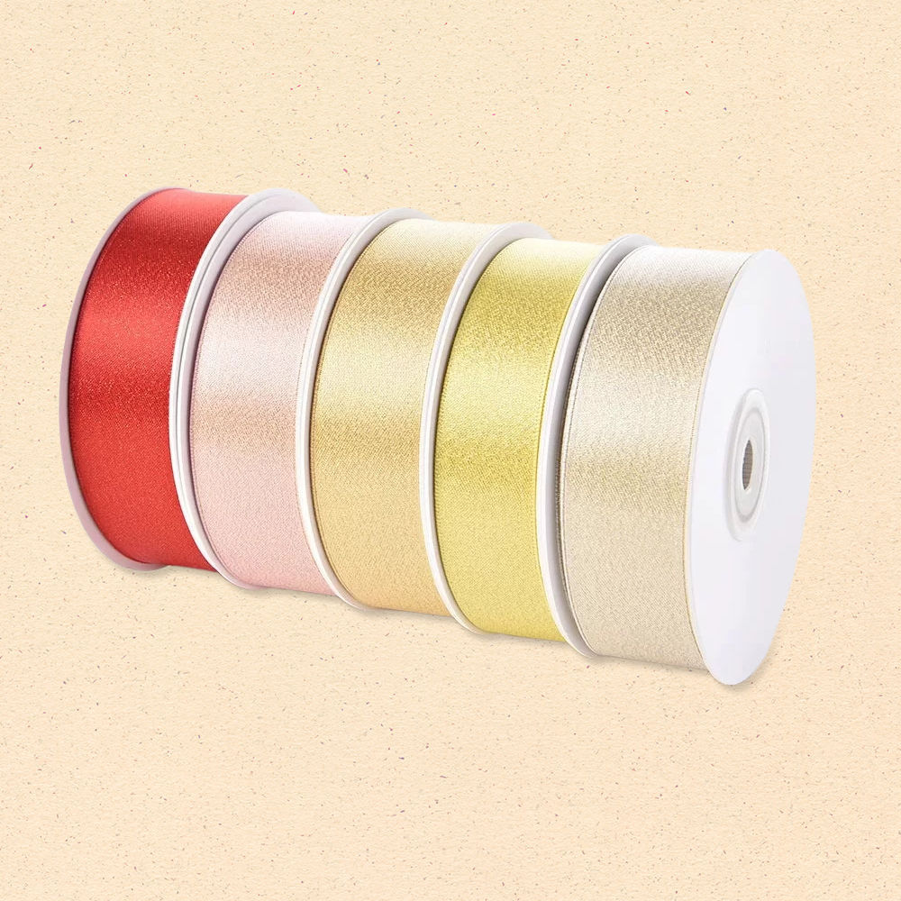 Glitter Gold Purl Satin Ribbon
