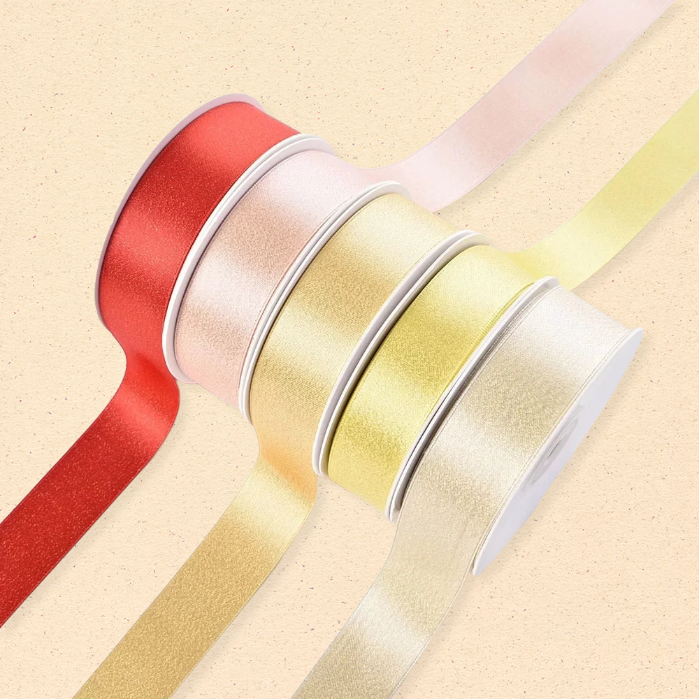 Glitter Gold Purl Satin Ribbon