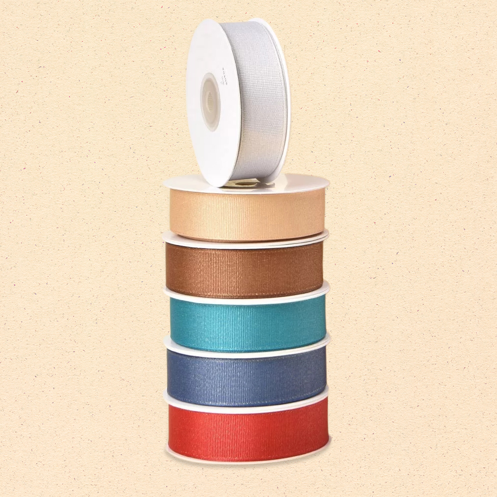 Glitter Gold Purl Grosgrain Ribbon