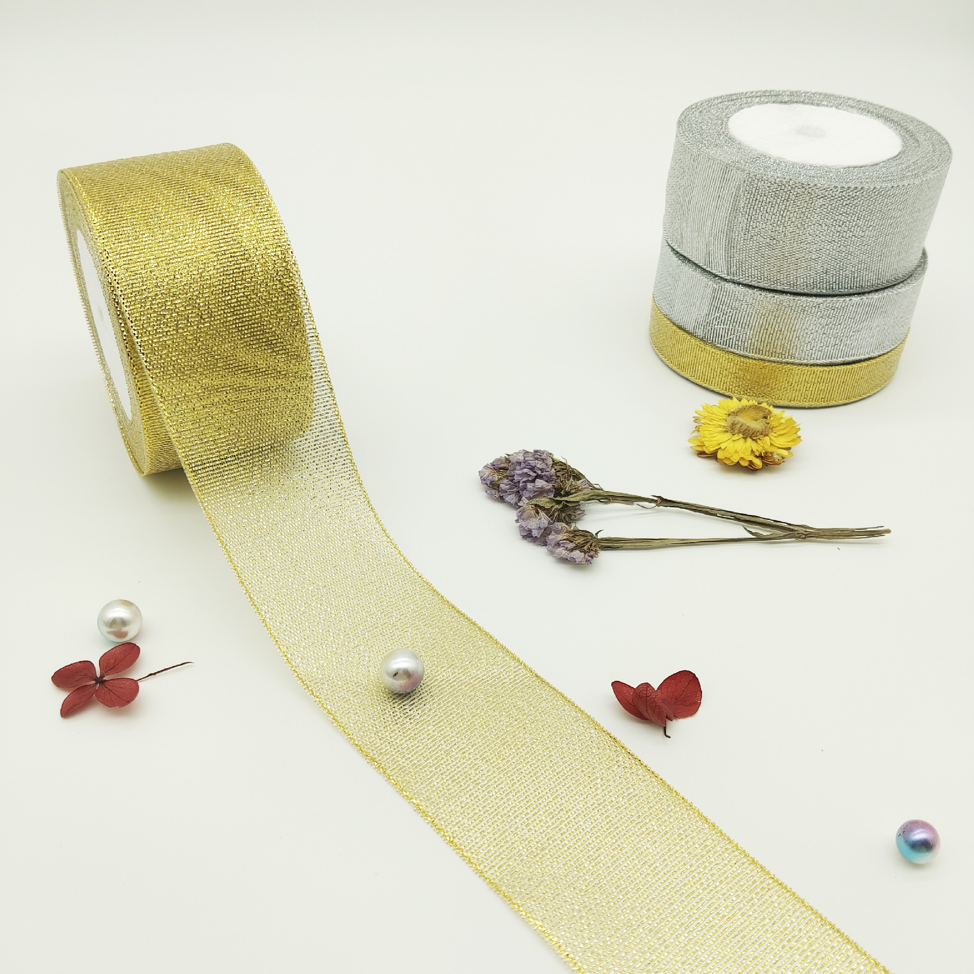 Gold Metallic Ribbon
